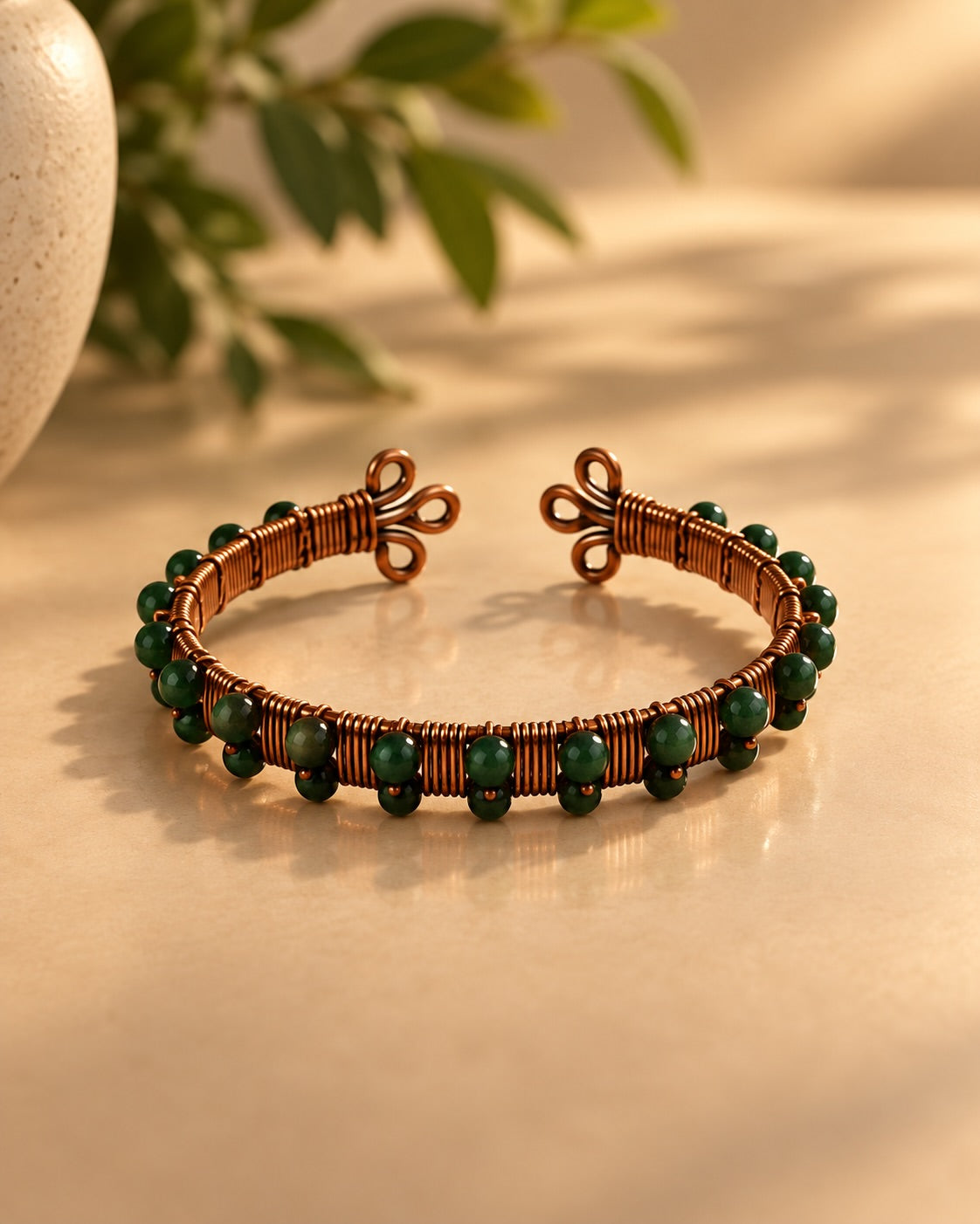 Rubria Agata Copper Bracelet