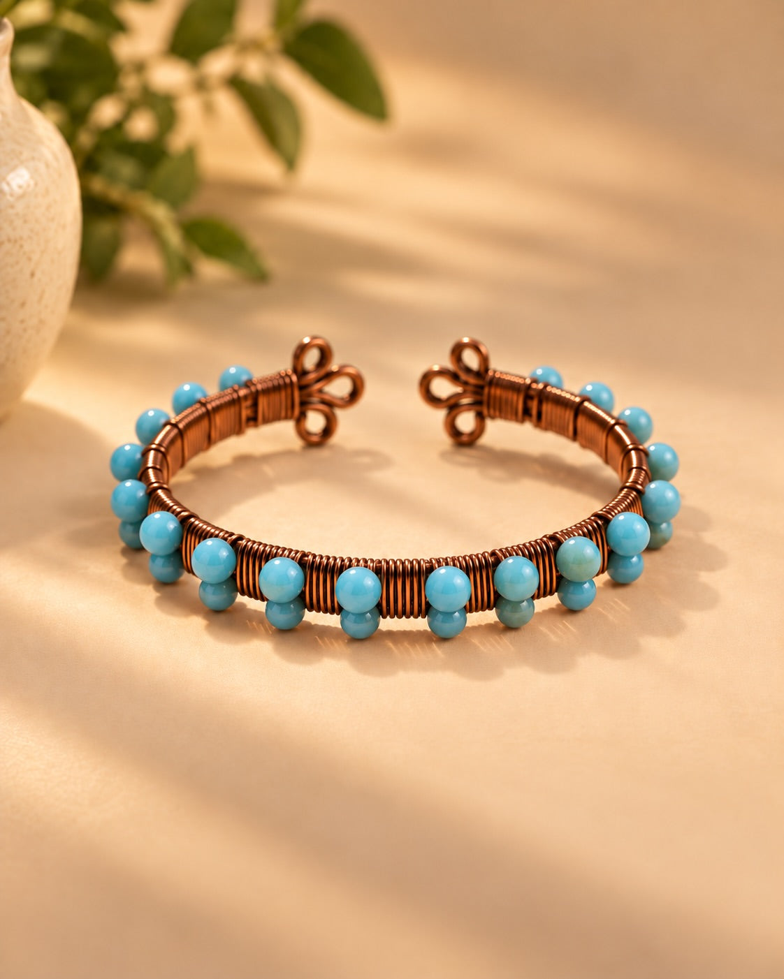 Rubria Agata Copper Bracelet