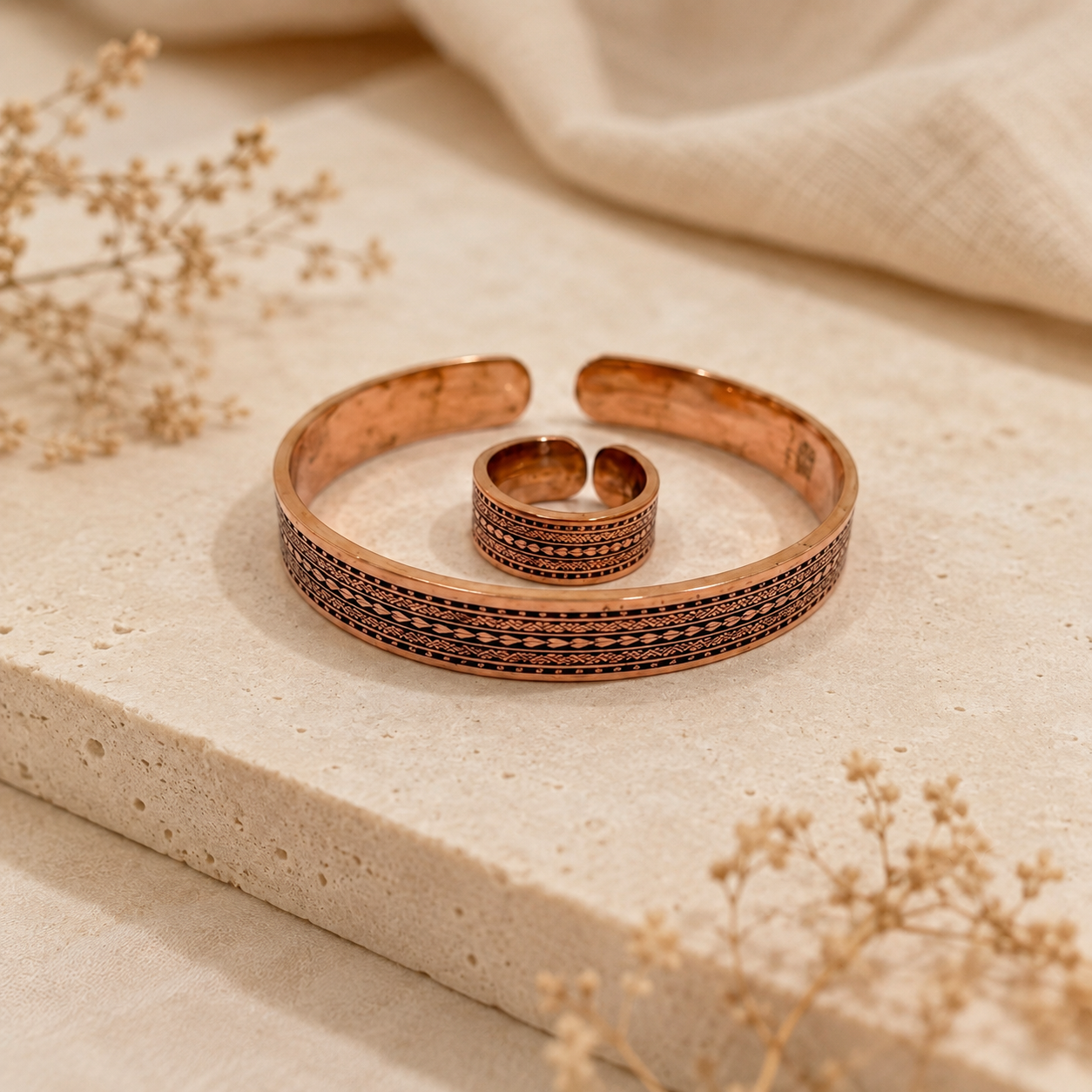 Floral Heritage Bracelet and Ring bundle