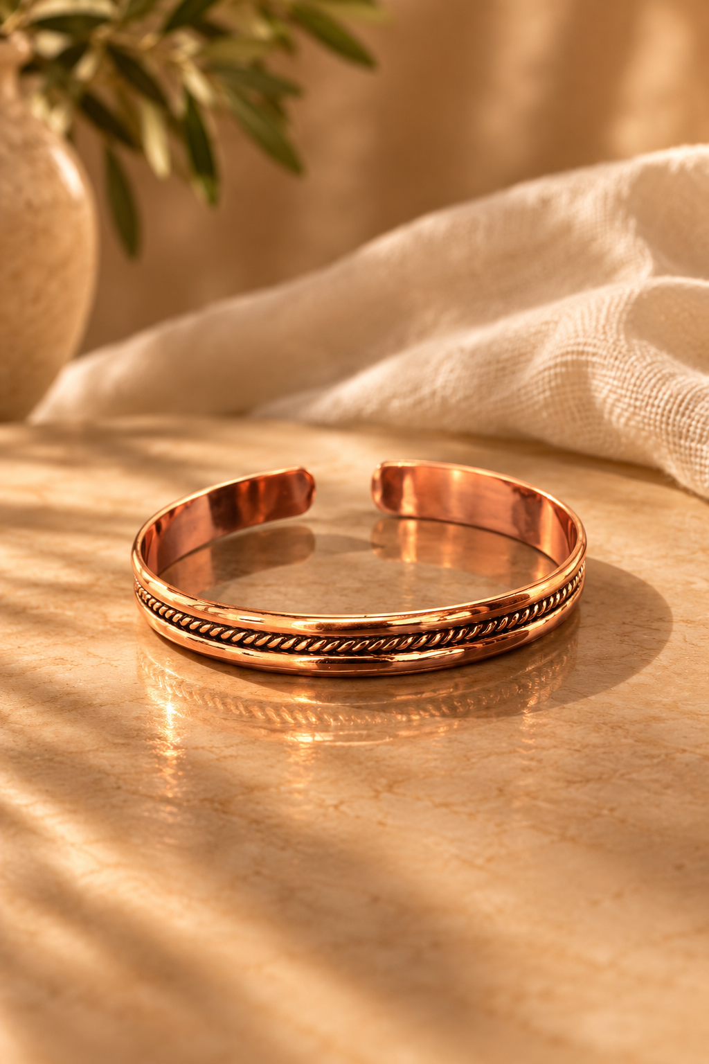 Rubria Heritage Braid Copper Cuff