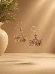 Rubria Eye of Horus Copper Earrings