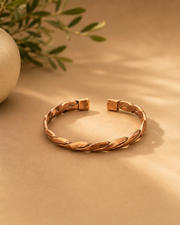 Rubria Laurel Braid Copper Cuff