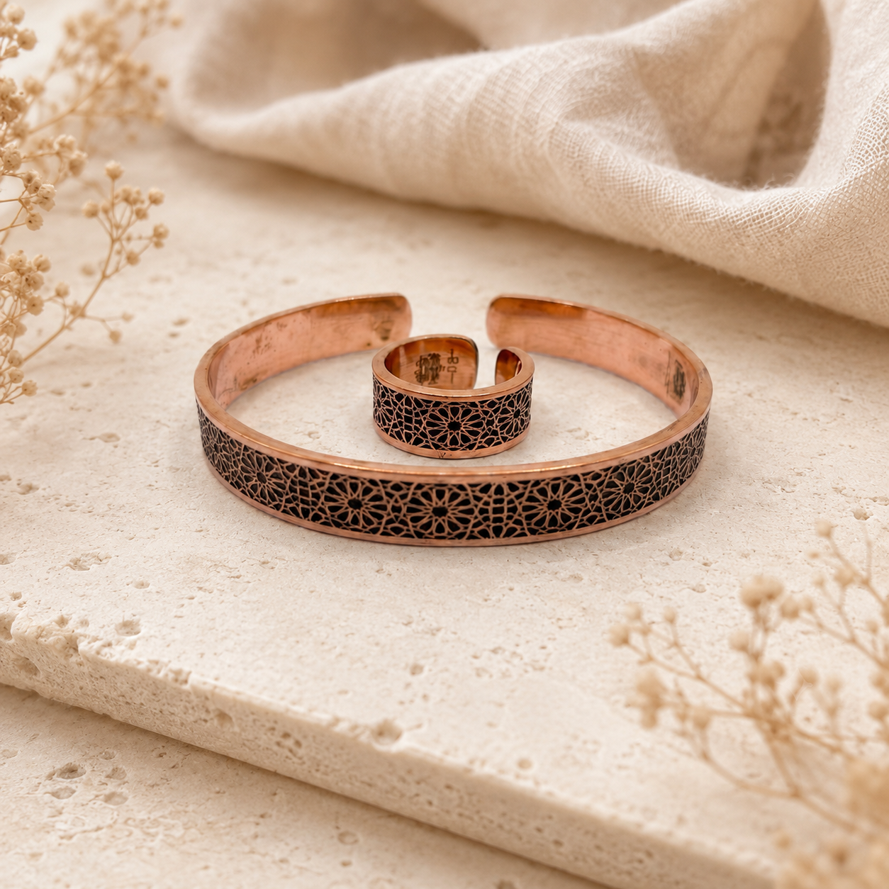 Floral Heritage Bracelet and Ring bundle
