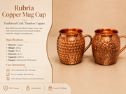Rubria Artisan Copper Mug Cup – 430ml