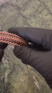 Rubria Braided Copper Cuff Bracelet